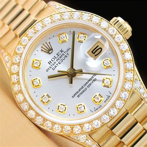 gold diamond rolex watch|Rolex diamond bezel price.